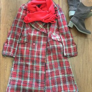 W. D. N. Y knee length red coat